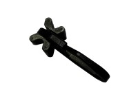 Gardinia X kĺbové klzáky, čierne, 25 ks, 6 mm