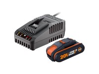 Worx Súprava akumulátora a nabíjačky WA3601, 20V/2Ah Worx Súprava akumulátora a nabíjačky WA3601, 20V/2Ah