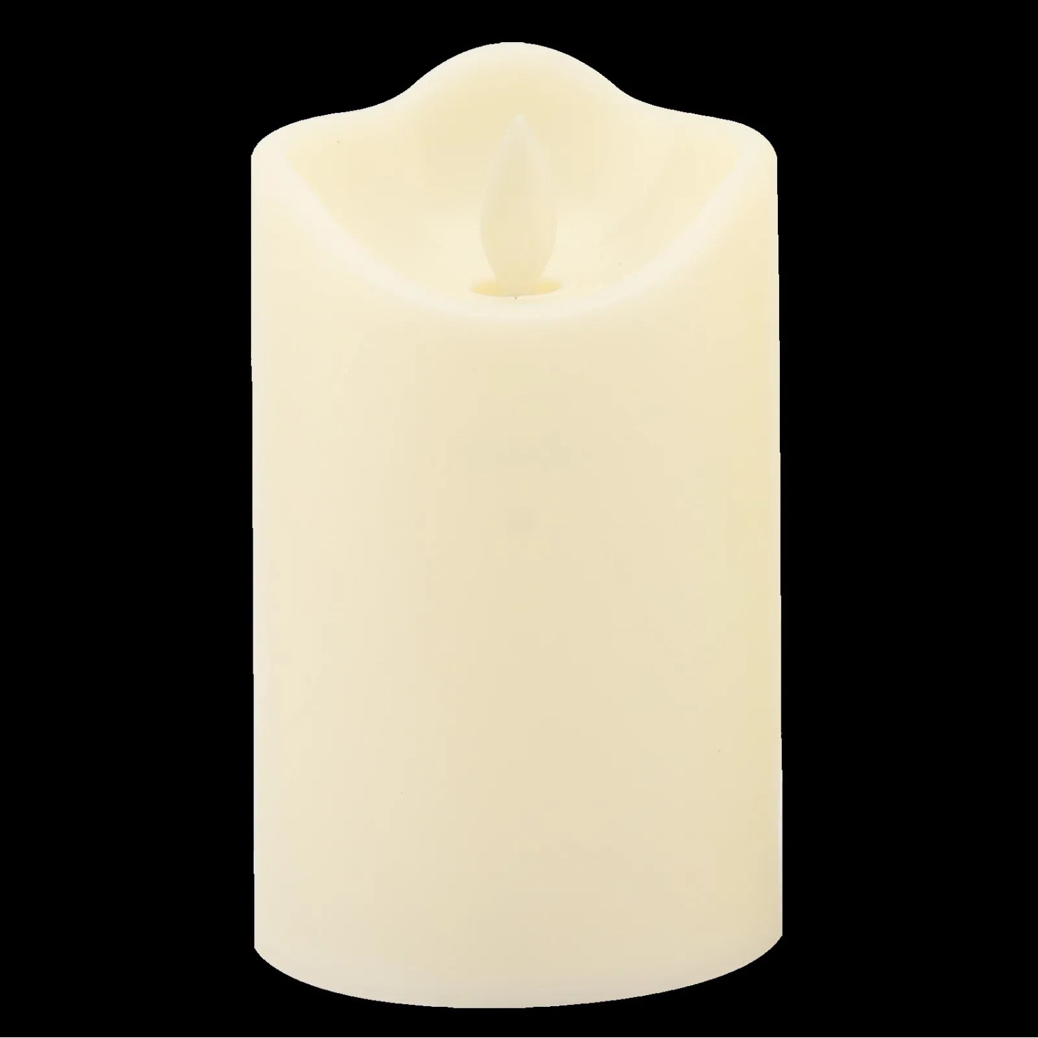 E-shop EURAKLES LED sviečka vanilková/biely plamienok 125 x 75 mm, 1 ks