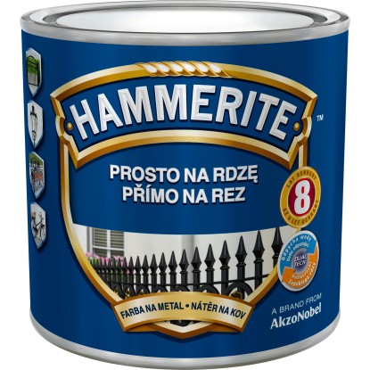 Hammerite Priamo na hrdzu farba na železné kovy hladká modrá 0,25 l