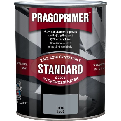 PRAGOPRIMER Základný antikorózny náter STANDARD S 2000 0110 sivá 600 ml