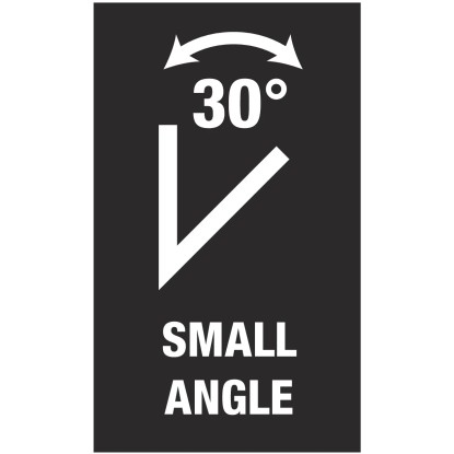 Symbol pre 30° spätný uhol u očkoplochého račňového kľúča Wera.
