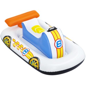Bestway Pool Float Race Car, nafukovacie plavidlo do bazéna v tvare farebného pretekárskeho auta.
