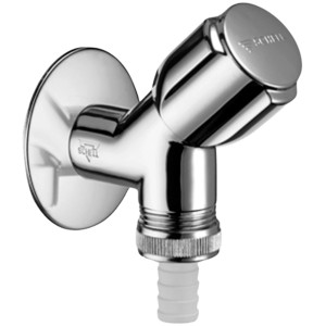Rohový ventil Schell Comfort, 12,7 mm, mosadz, pre práčky.