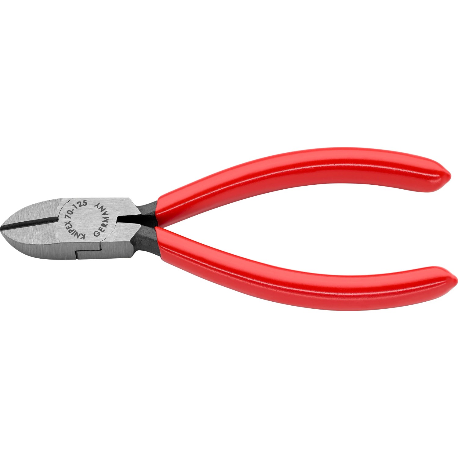 E-shop Knipex Bočné štiepacie kliešte, fosfátované na čierno, potiahnuté plastom 125 mm