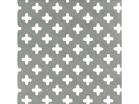 Dierovaný plech s krížovými dierami 200 x 1000 x 0,8 mm eloxovaný