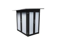 Weka Záhradná skriňa Garten Q Kompakt, antracitová, 217 x 224 x 155 cm Weka Záhradná skriňa Garten Q Kompakt, antracitová, 217 x 224 x 155 cm