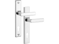 Rostex Bezpečnostné kovanie kľučka - kľučka 807 / 90 mm chróm - nerez