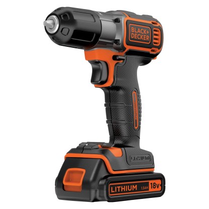 Black+Decker Aku vŕtací skrutkovač Autosense ASD18K, 18V vr. aku a kufríka