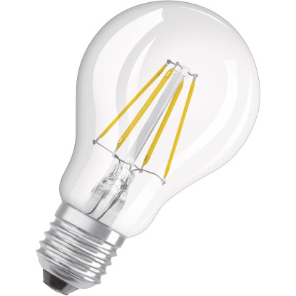 OSRAM LED žiarovka Base Classic A40, E27, 4 W, 470 lm, 2700 K, číra, 2 ks