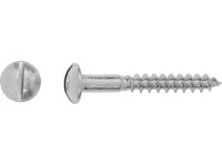 Skrutka do dreva s polguľatou hlavou PZ bielo pozinkovaný 5 x 50 mm, 10 ks