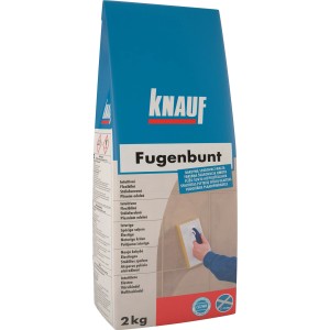 Knauf Fugenbunt, flexibilná škárovacia hmota v 2 kg balení.