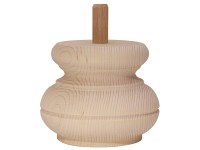 Hettich Guľová noha nábytku priemer 80 mm x 75 mm smrek FSC®