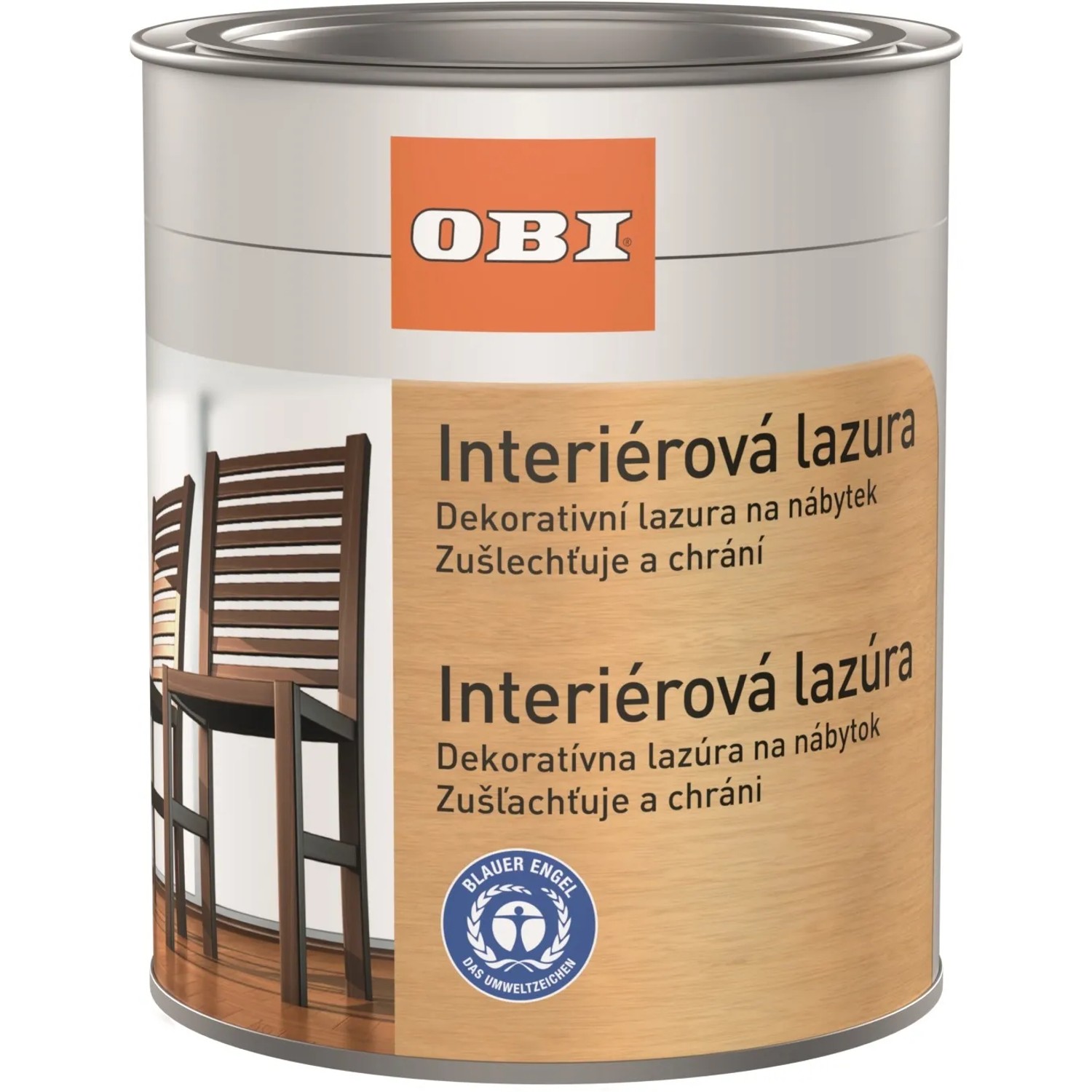 E-shop OBI Interiérová lazúra, bezfarebná, 750 ml