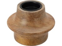 Koopman Drevený stojan na sviečku, pr. 12 x 10 cm