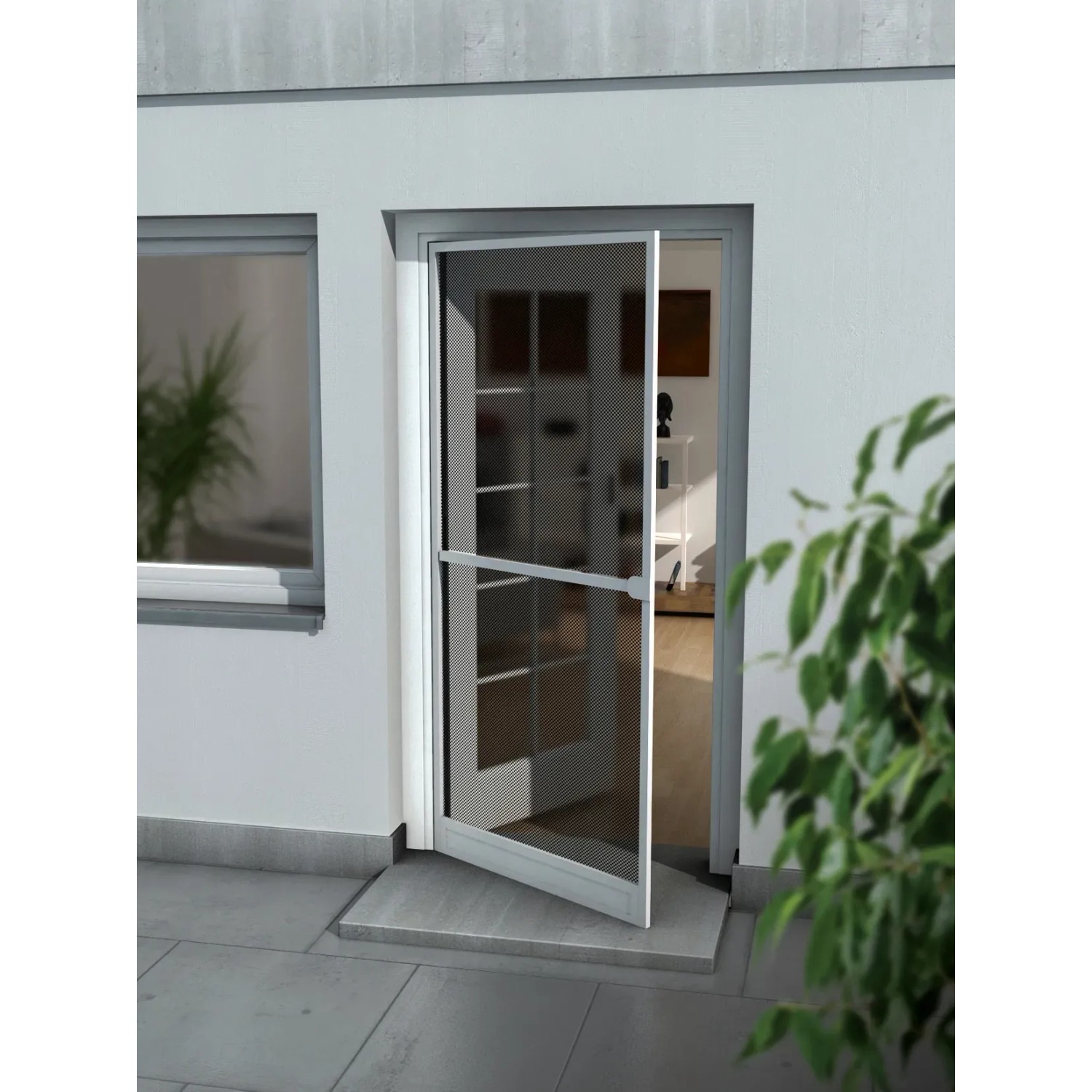 E-shop OBI Hliníkový rám dverný 100 x 215 cm biely