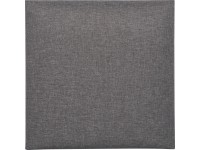 Nástenný vankúš štvorcový 30 cm x 30 cm tmavosivý štruktúrovaný