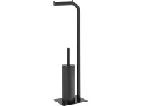 baliv WC kefa s držiakom toaletného papiera ST-6875, čierna, 24,5 x 16 x 72,3 cm baliv WC kefa s držiakom toaletného papiera ST-6875, čierna, 24,5 x 16 x 72,3 cm
