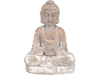 Dekoratívna figúrka sediaci Budha Minimalist Zen 29,5 cm béžová