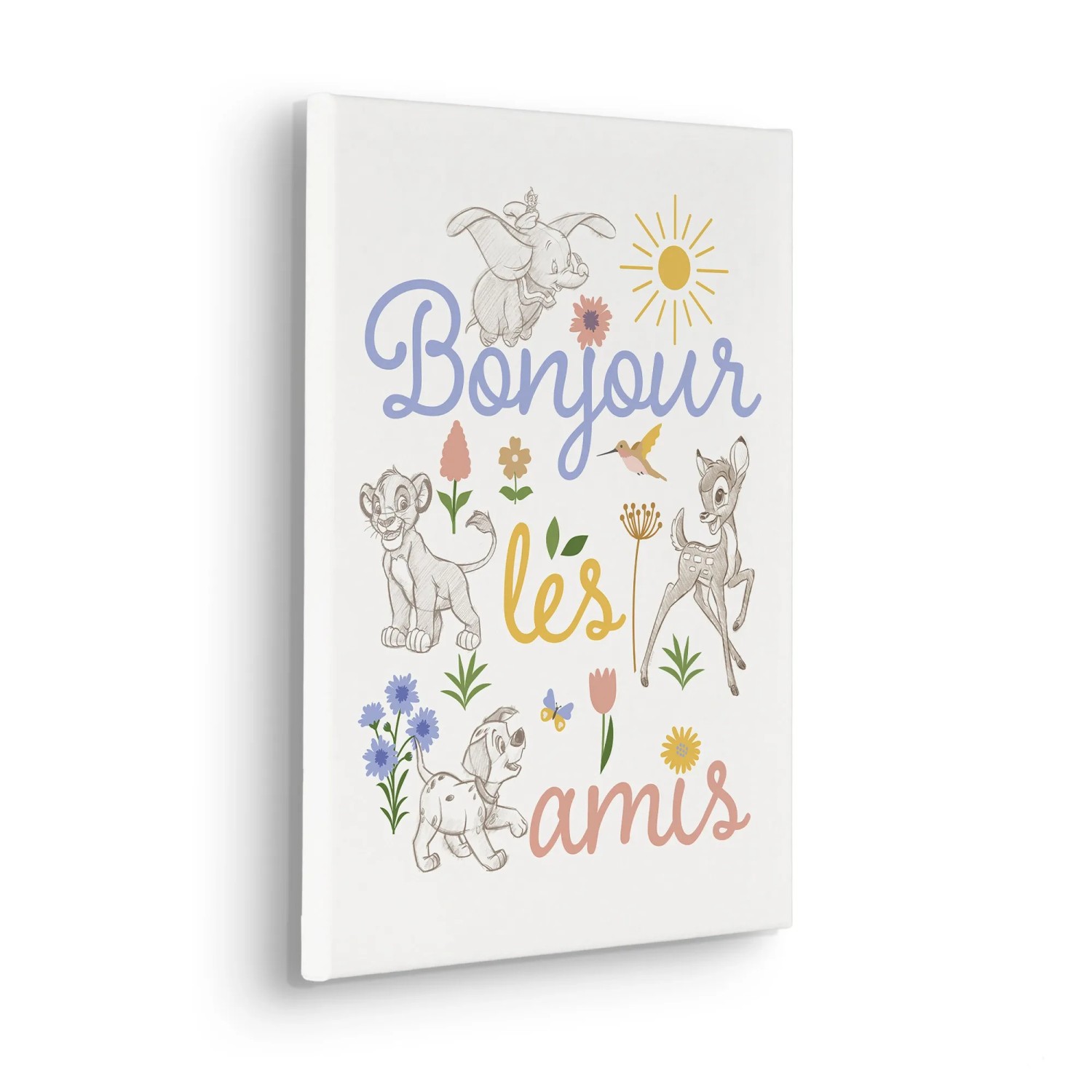 E-shop Komar Nástenný obraz na ráme Disney Classics Bonjour 30 x 40 cm