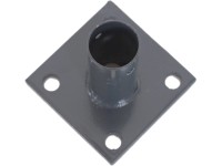 Pätka antracitová 10 cm x 10 cm na stĺpiky s kruhovým priemerom