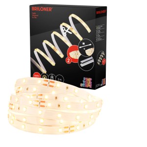 Briloner LED pásik štartovacia sada, teplá biela, 2m. Flexibilný LED pásik s diaľkovým ovládaním.