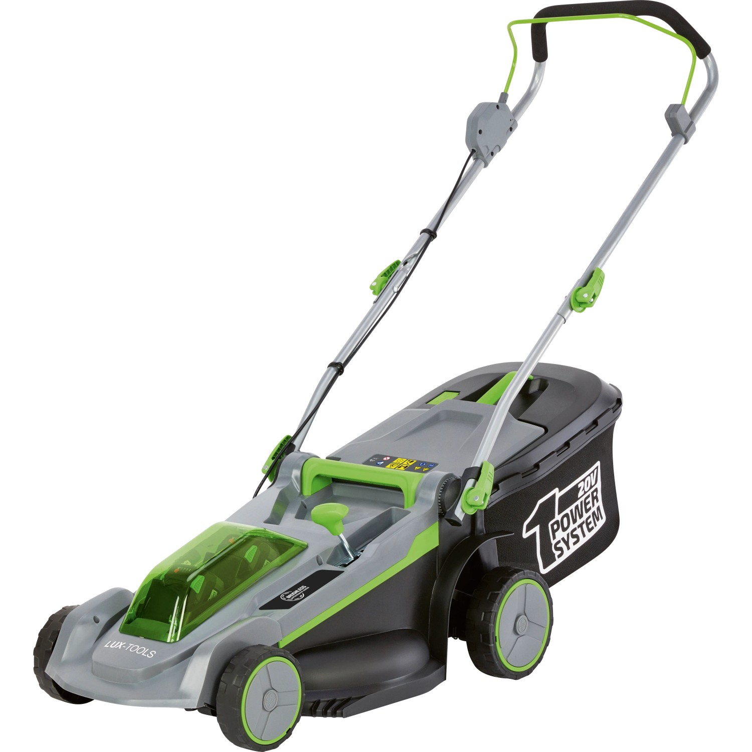 E-shop LUX-TOOLS 1 PowerSystem Aku kosačka na trávu A-RM-2x20/43 Set A (2x4,0Ah)