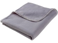 Fleecová deka Uni, tmavo sivá, 130 x 160 cm