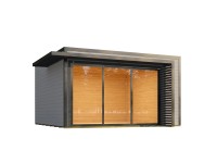 Weka Drevený záhradný domček Amberley 1 44mm V1, sivá-antracitová, 400 x 400 cm Weka Drevený záhradný domček Amberley 1 44mm V1, sivá-antracitová, 400 x 400 cm