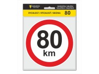 COYOTE Secure Samolepka obmedzenia rýchlosti 80 km/h