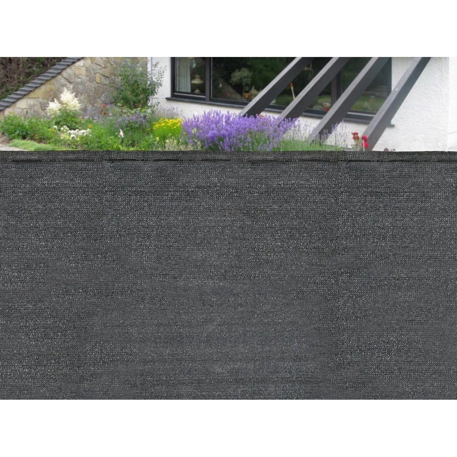 E-shop FLORAWORLD Balkónová zástena Classic HDPE antracitová 1 x 25 m