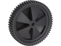 Koleso s plastovým ráfikom a profilom s hrotmi čierny, pr. 175 mm, 35 kg