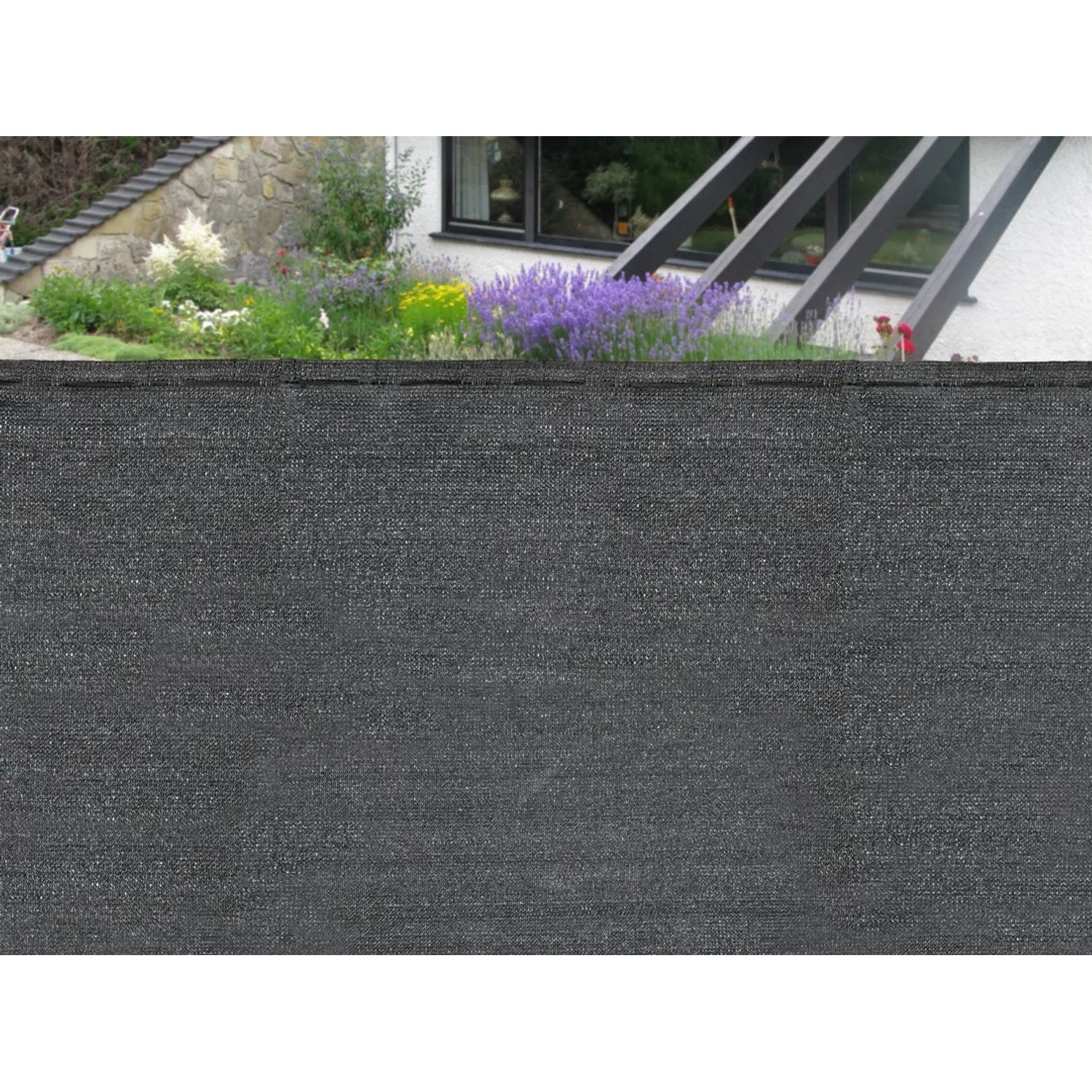 E-shop FLORAWORLD Balkónová zástena Classic HDPE antracitová 1,8 x 25 m