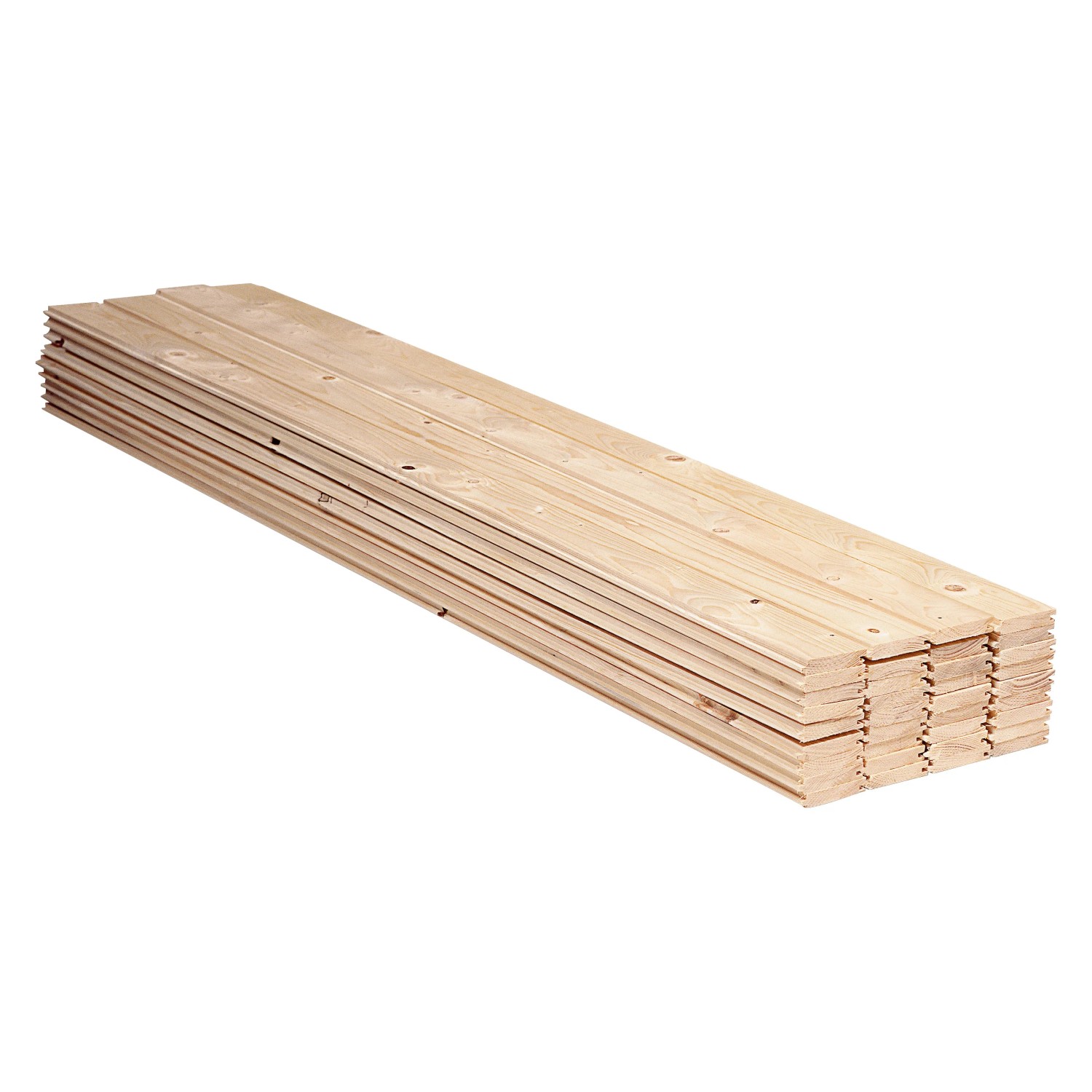 E-shop Rettenmeier Podlah. palubovka Rauspund mäkké drevo Gkl. 2-3, 250 x 1,9 x 9,6 cm