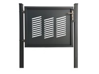 Dekoratívna jednokrídlová bránka Stockholm na zabetónovanie antracit 120 x 100cm