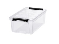 SmartStore Skladovací box Classic s vekom, transparentný, 19 x 30 x 11 cm, 4 l