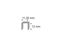 RON Spony čalúnnické 539/12 BL, dĺžka 11,35 x 12 mm, 600 ks