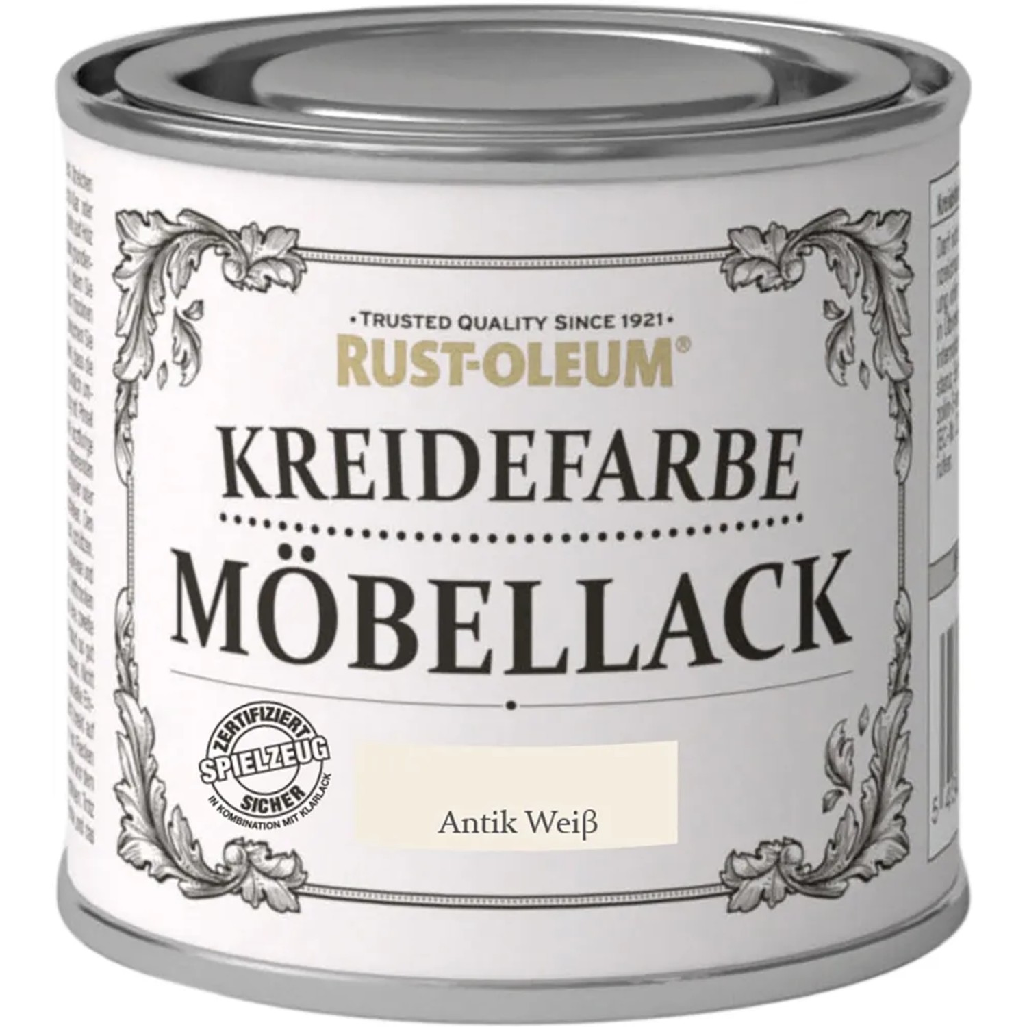 E-shop Rust-Oleum Kriedová farba na nábytok, antická biela matná, 125 ml