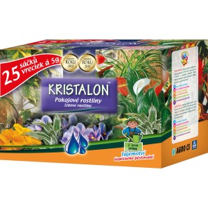 Kristalon hnojivo pre izbové rastliny, balenie 25 vrecúšok, pre zdravé a bujné rastliny.