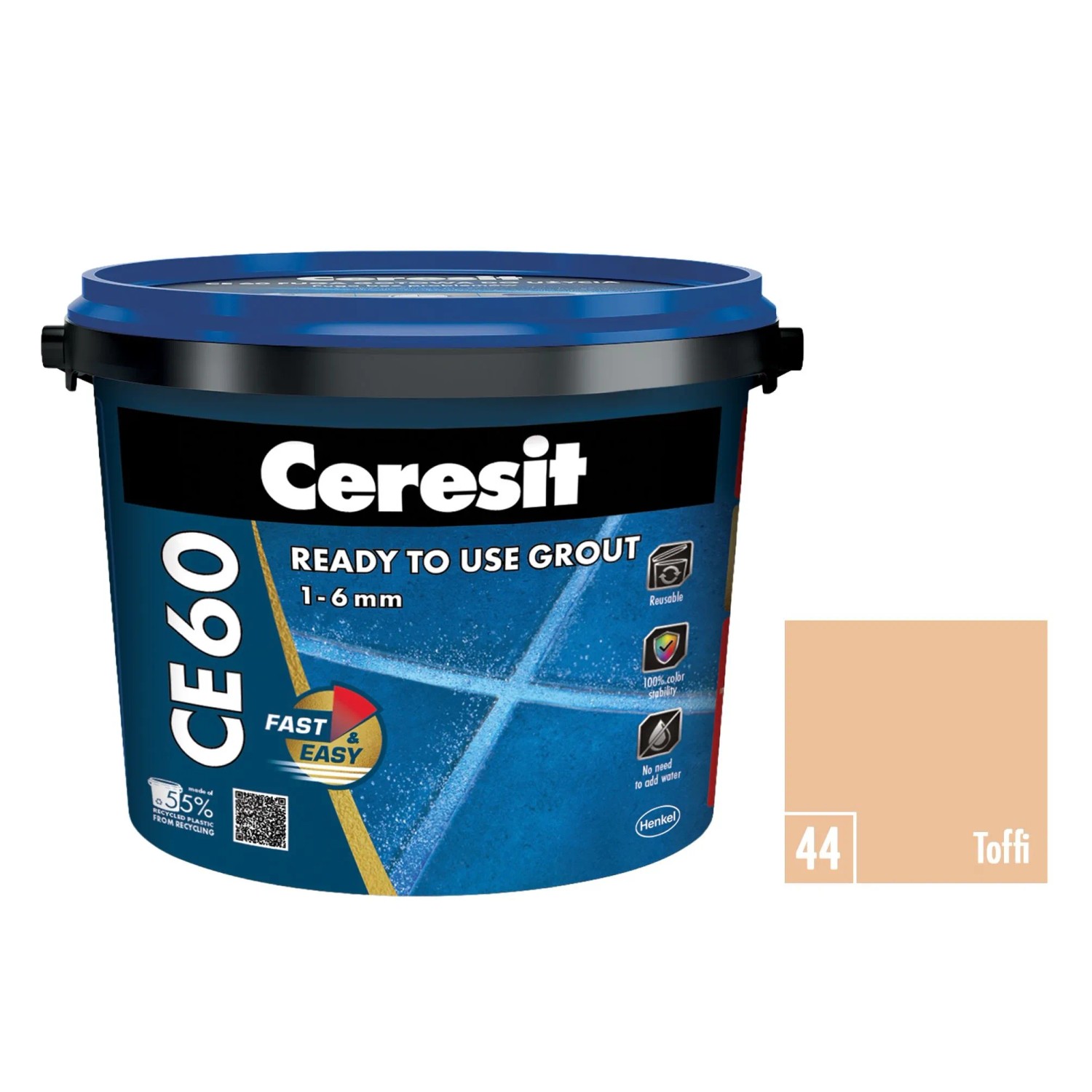 E-shop Ceresit Škárovacia hmota pripravená na okamžité použitie CE 60 toffi 2 kg