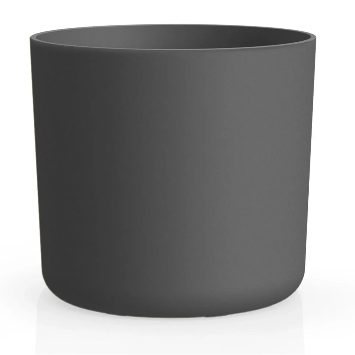 E-shop GARDENICO Kvetináč Lora plast, antracitová, pr. 29,5 x 27,4 cm