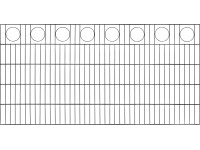 Floraworld Dekoratívny plotový panel, dvojitý, kruh, antracit, 100 x 200 cm Floraworld Dekoratívny plotový panel, dvojitý, kruh, antracit, 100 x 200 cm