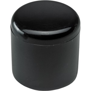 Čierna plastová krytka Hettich pre okrúhle rúrky, Ø 18 mm, sada 4 kusov.