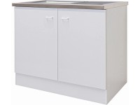 Flex-Well Kuchynská skrinka Speed pod drez, vr. drezu, 100 x 85 x 47 cm