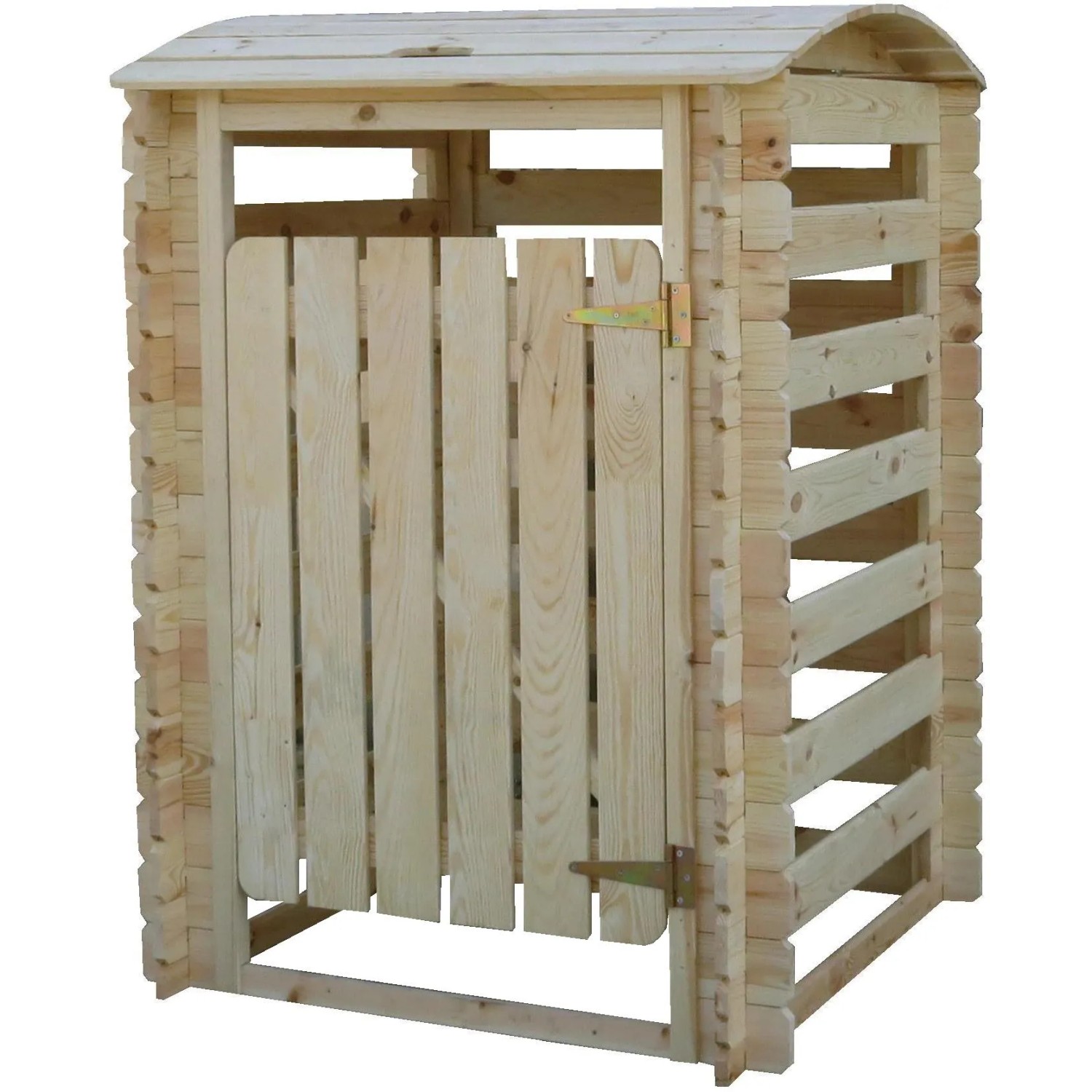 E-shop Timbela Drevený prístrešok na 1 smetiak M606-1, 85 x 85 cm
