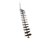 Minka STAIRS Modulové schodisko Monaco orech/sivá, 293,8 cm Minka STAIRS Modulové schodisko Monaco orech/sivá, 293,8 cm