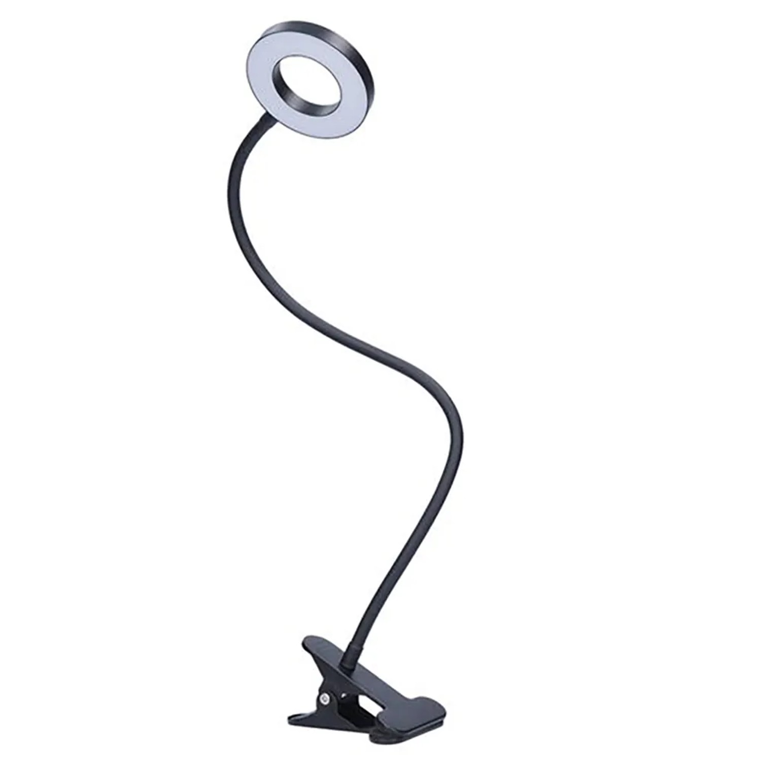 E-shop SOLIGHT LED stolná lampa s klipom 8W 300lm 3000-5000K čierna 63 x 11 x 90 cm