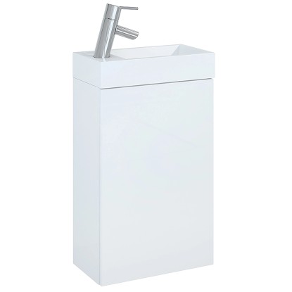 Maximus Kúpeľňová skrinka vr. umývadlá EFI, lesklá biela, 68 x 40,2 x 22,2 cm