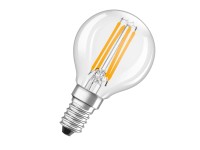 OSRAM LED žiarovka Base Classic P40, E14, 4 W, 470 lm, 2700 K, číra, 2 ks