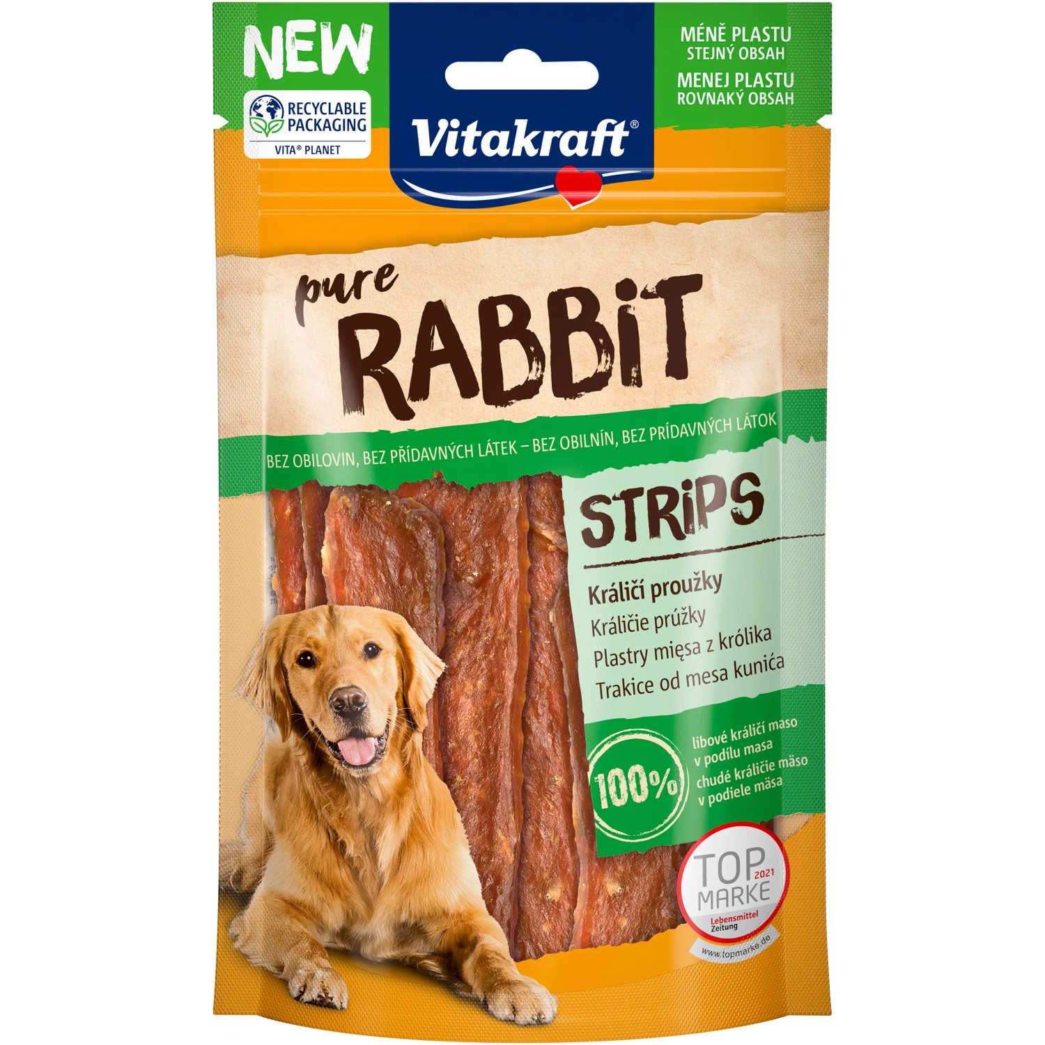E-shop Vitakraft Žuvacia pochúťka pre psov Rabbit králičie plátky 80 g